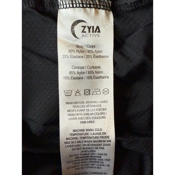 Zyia Men's Black Workout Cooling Exercise Muscle Sleeveless Athletic Tank Top XL - Picture 5 of 5